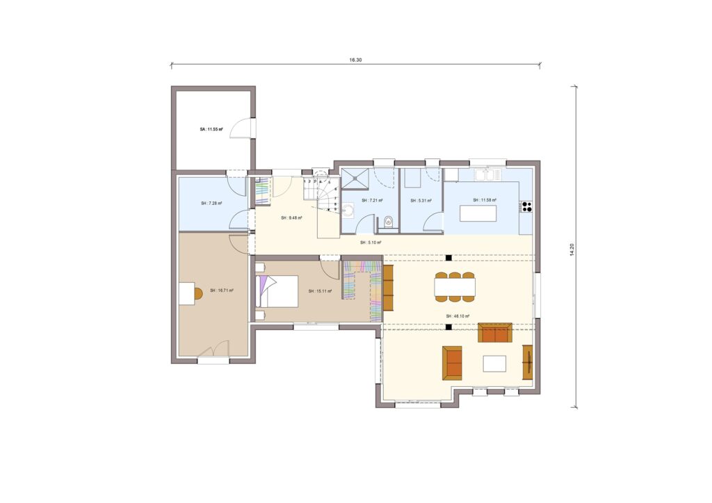 Maison à étage avec suite parentale de 201 m² à Buxy
