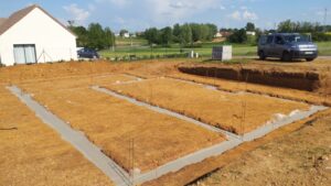 L'ouverture du chantier à Allériot ! vue première coulage