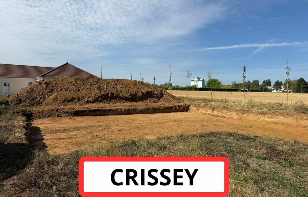 Début des travaux à Crissey